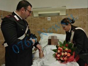 I Carabinieri in ospedale fanno visita all'anziana rapinata, nel giorno del suo compleanno (2)